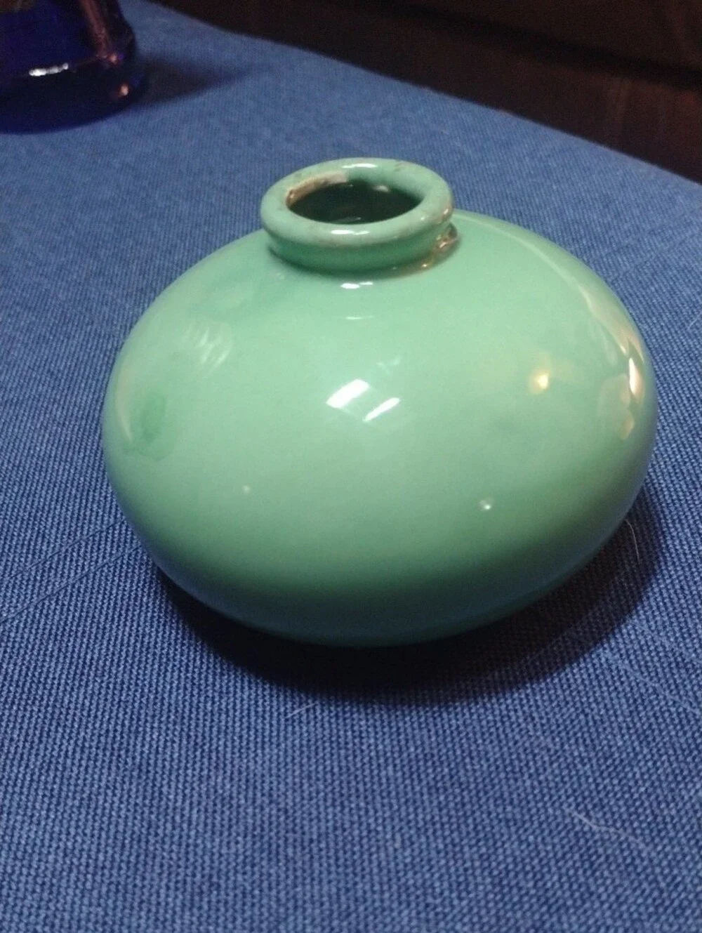 Love Ceramic Vase in Mint Green by